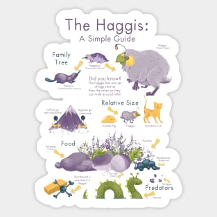 The Haggis: A Simple Guide Sticker